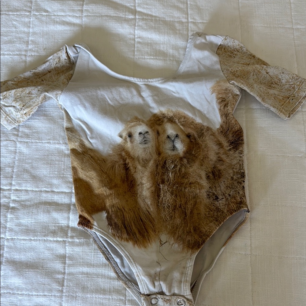 Popupshop Kids Camel Print One Piece